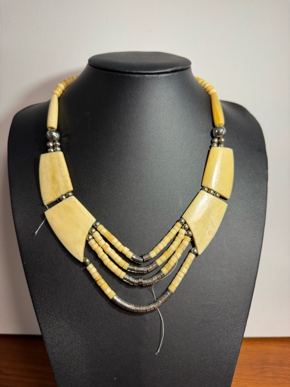 For parts, restringing, jewelry making supplies. Vintage bone beads.